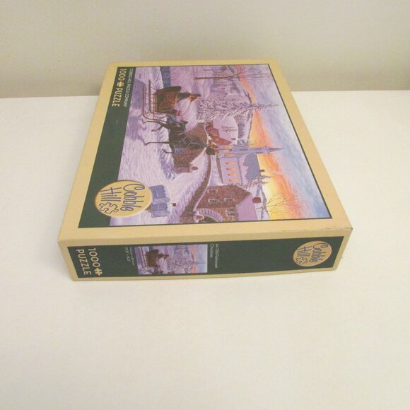 Vintage Cobble Hill Puzzle 1000 pieces, An Old-Fashioned Christmas - Picture 5 of 8